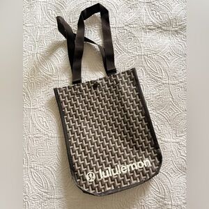 lululemon athletica Brown and Cream Patterned Tote
